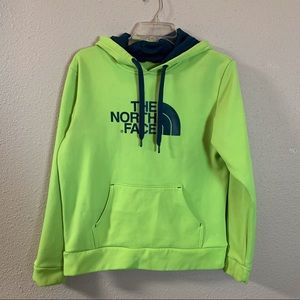 ‼️6HR SALE‼️ North Face Neon hoodie sweatshirt Sz S neon green navy blue graphic